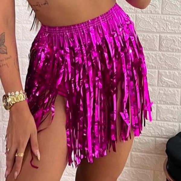 Saia de Fita Metalizada - PINK