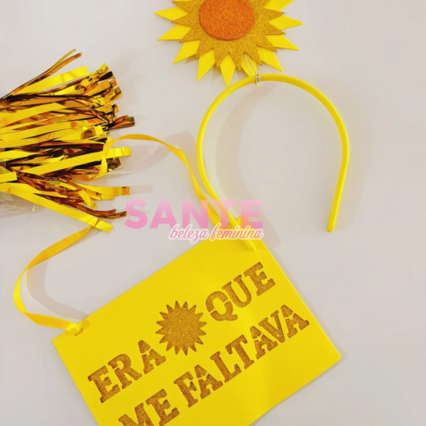 Kit Arco e Placa - Era Sol Que Me Faltava